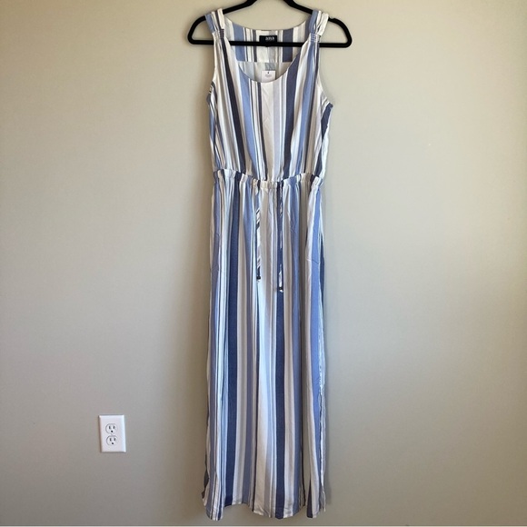 NWT A.N.A Lightweight Striped Drawstring Waist Maxi Dress S - Picture 1 of 10